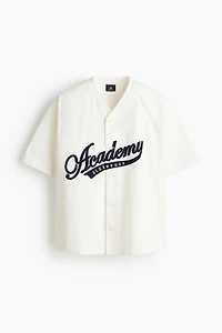 Chemise de baseball décontractée en coton