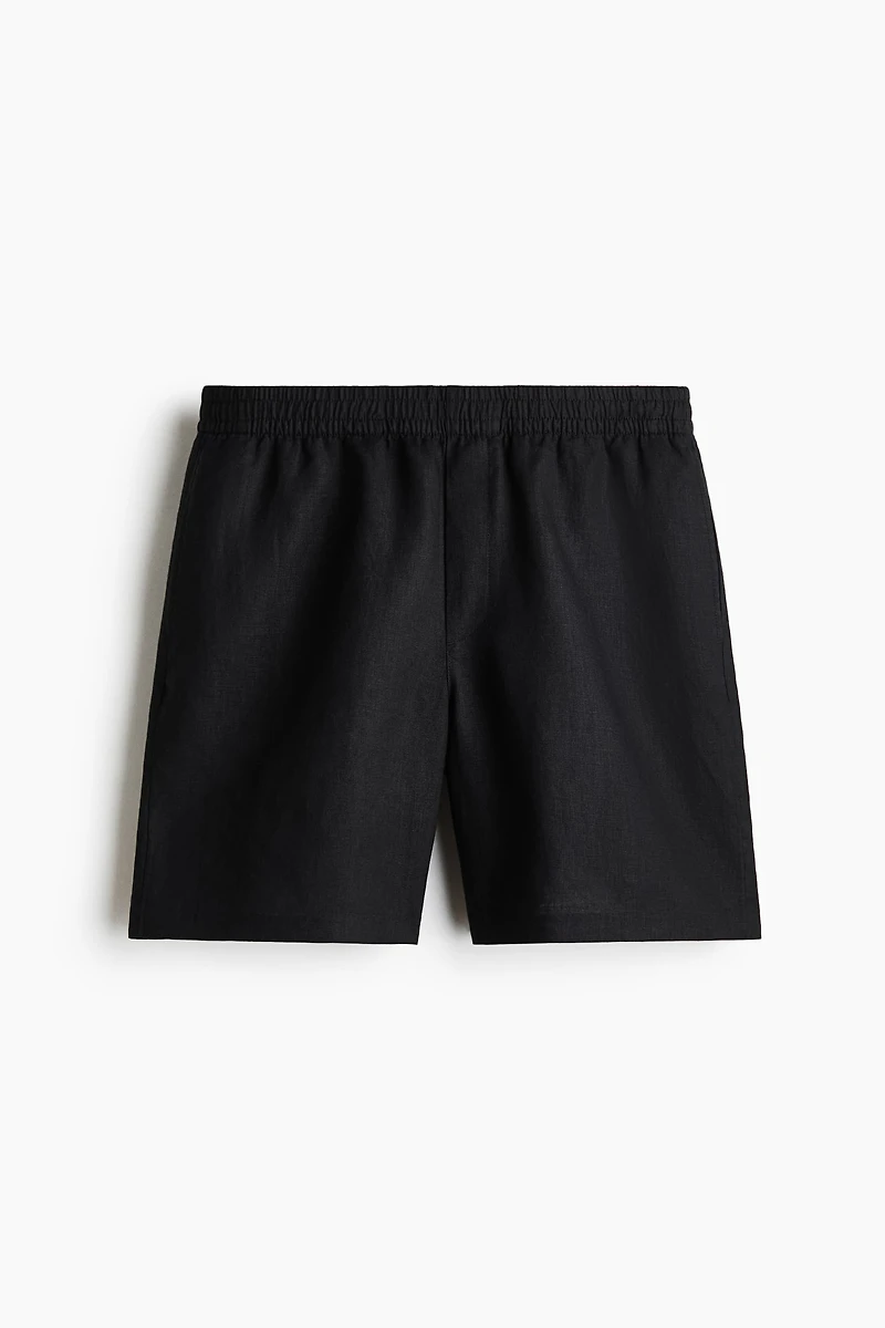 Relaxed-Fit Linen Shorts