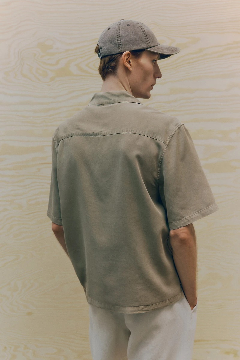 Regular Fit Lyocell Resort Shirt