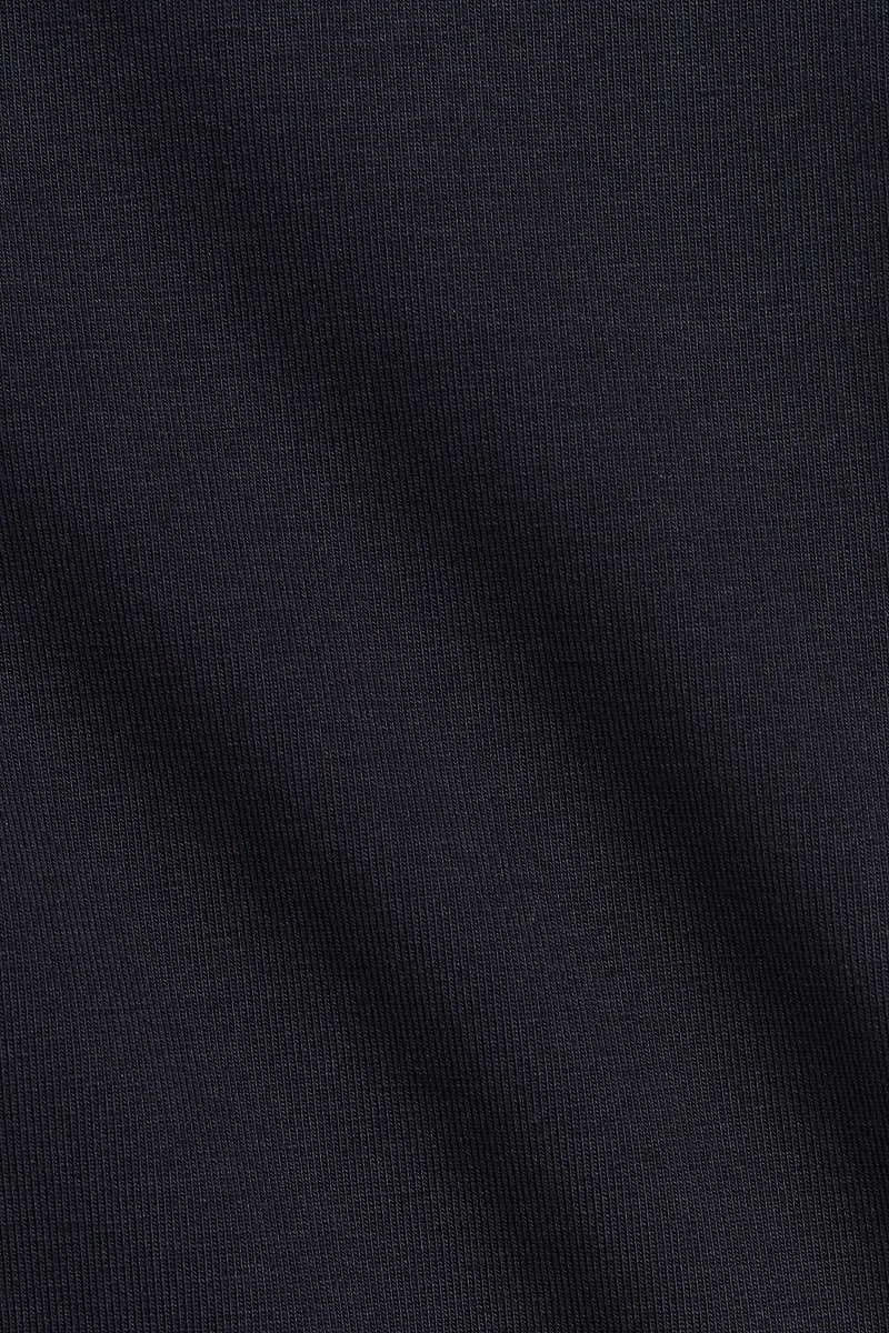 Foldover-Waist Cotton Pants