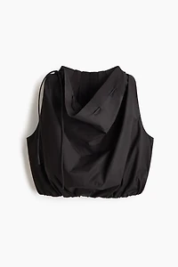 Drawstring-Detail Poplin Top