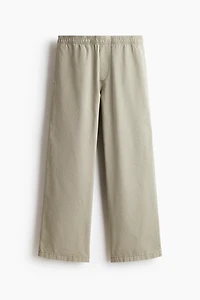 Loose-Fit Cotton Canvas Pants