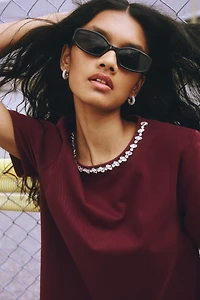 Robe ornée de strass