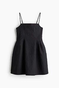 Jacquard-Weave Strappy Dress