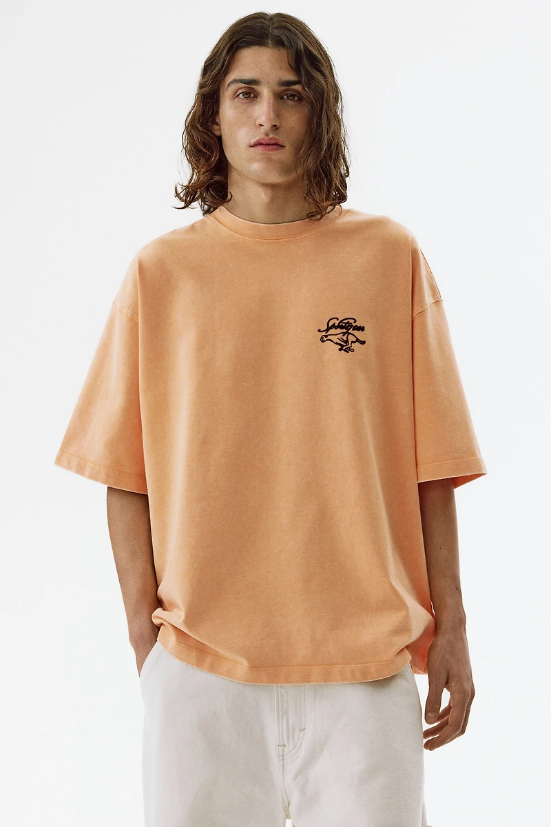 Oversized Printed Cotton T-Shirt
