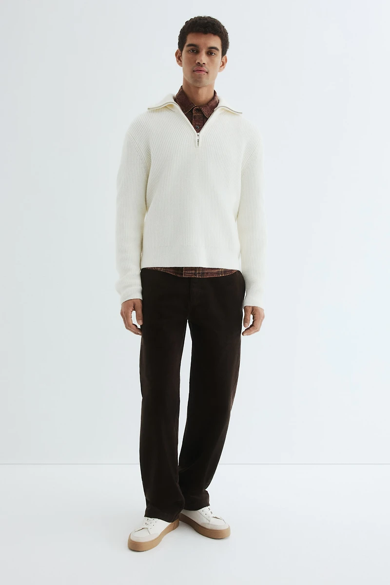 Regular-Fit Half-Zip Sweater