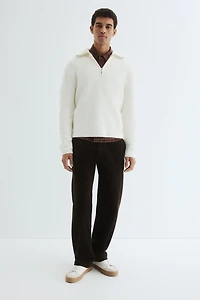 Regular-Fit Half-Zip Sweater