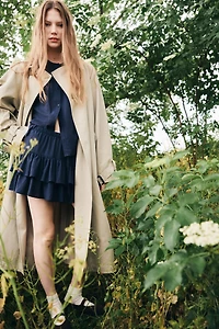 Tiered Drawstring Skirt