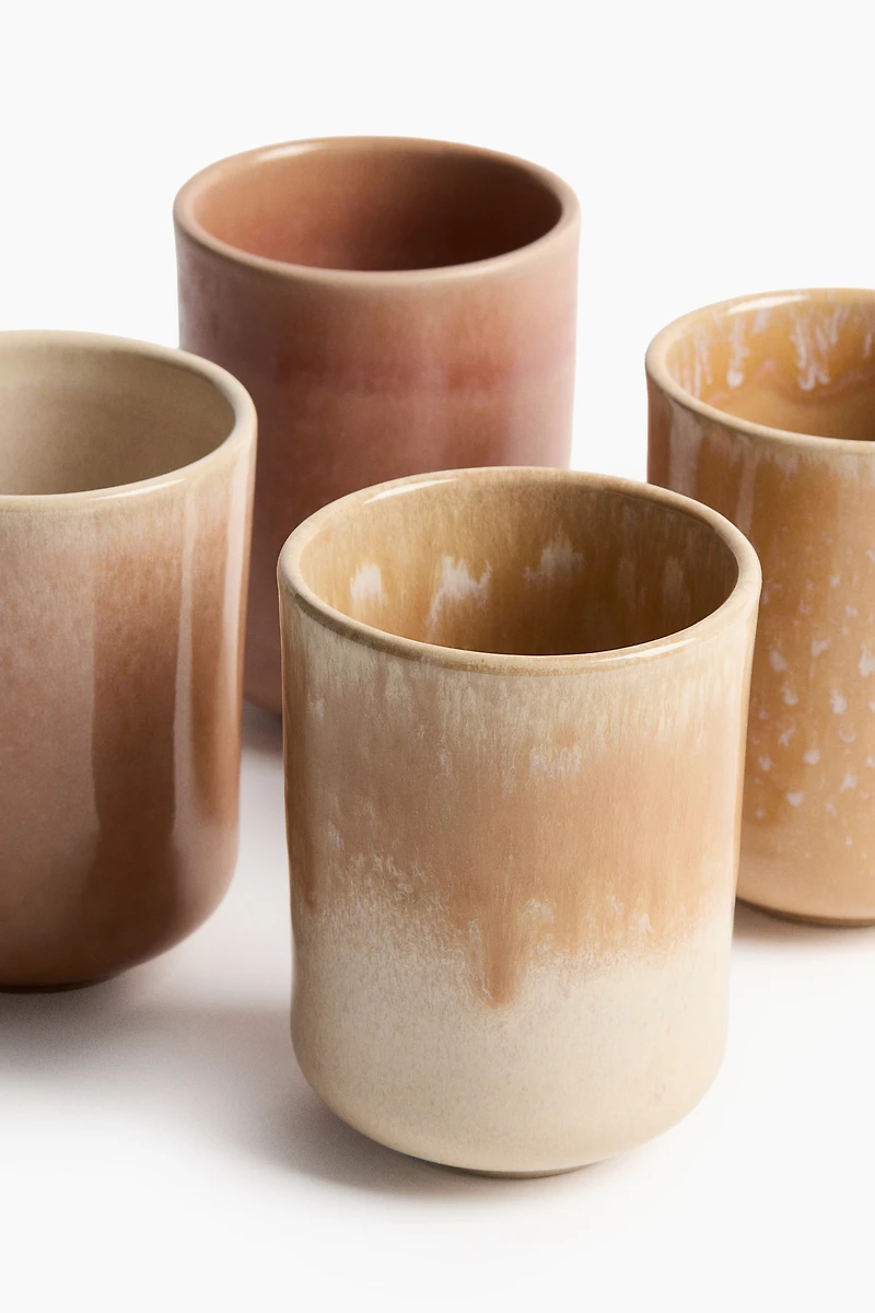 4-Pack Stoneware Mugs