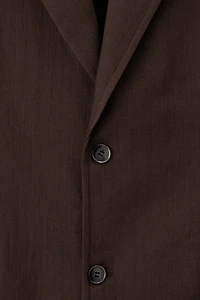 Relaxed-Fit Single-Breasted Linen Jacket