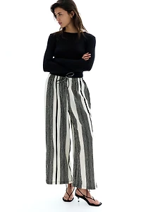 Textured Jersey Drawstring Pants