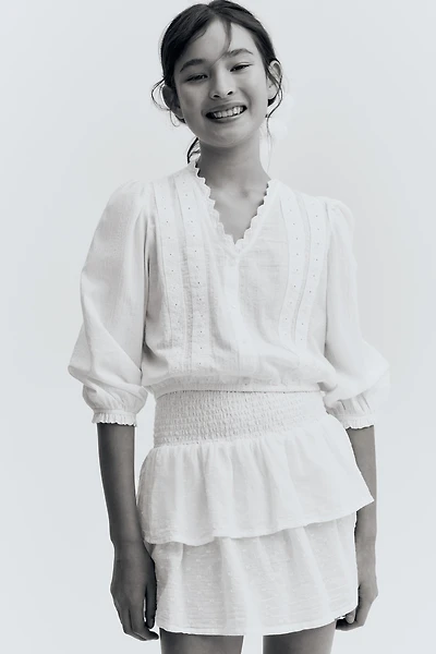 Smocked Skirt