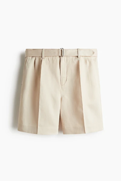 Relaxed-Fit Tailored Lyocell-Blend Shorts
