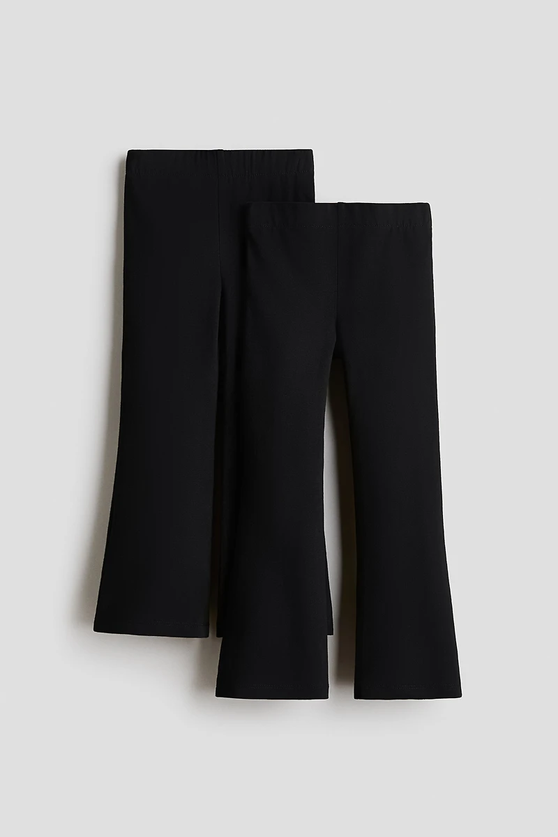 Lot de 2 leggings évasés