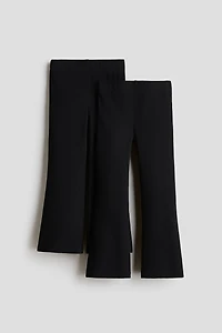 Lot de 2 leggings évasés