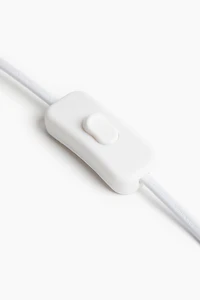 Petite lampe de table habillée de textile