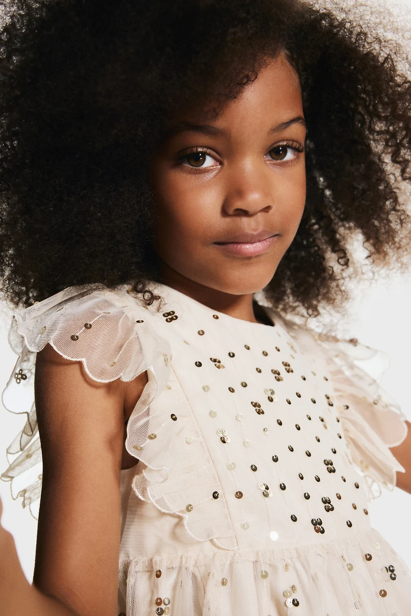 Sequined Tulle Dress