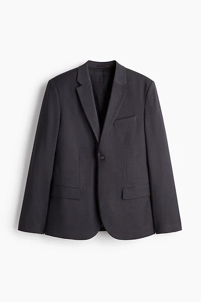 Veste près du corps à fermeture droite