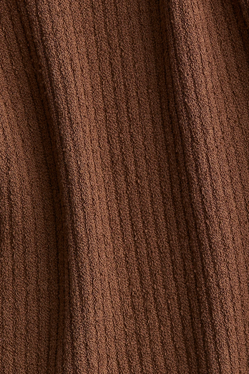Rib-Knit Off-the-Shoulder Top