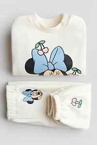 2-Piece Printed Sweatshirt and Joggers Set