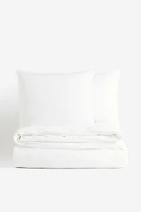 Enveloppe de couette lit double en lin mélangé