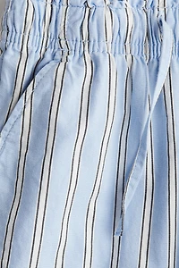 Wide-Leg Cotton Pants