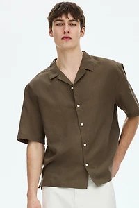 Relaxed-Fit Linen-Blend Resort Shirt