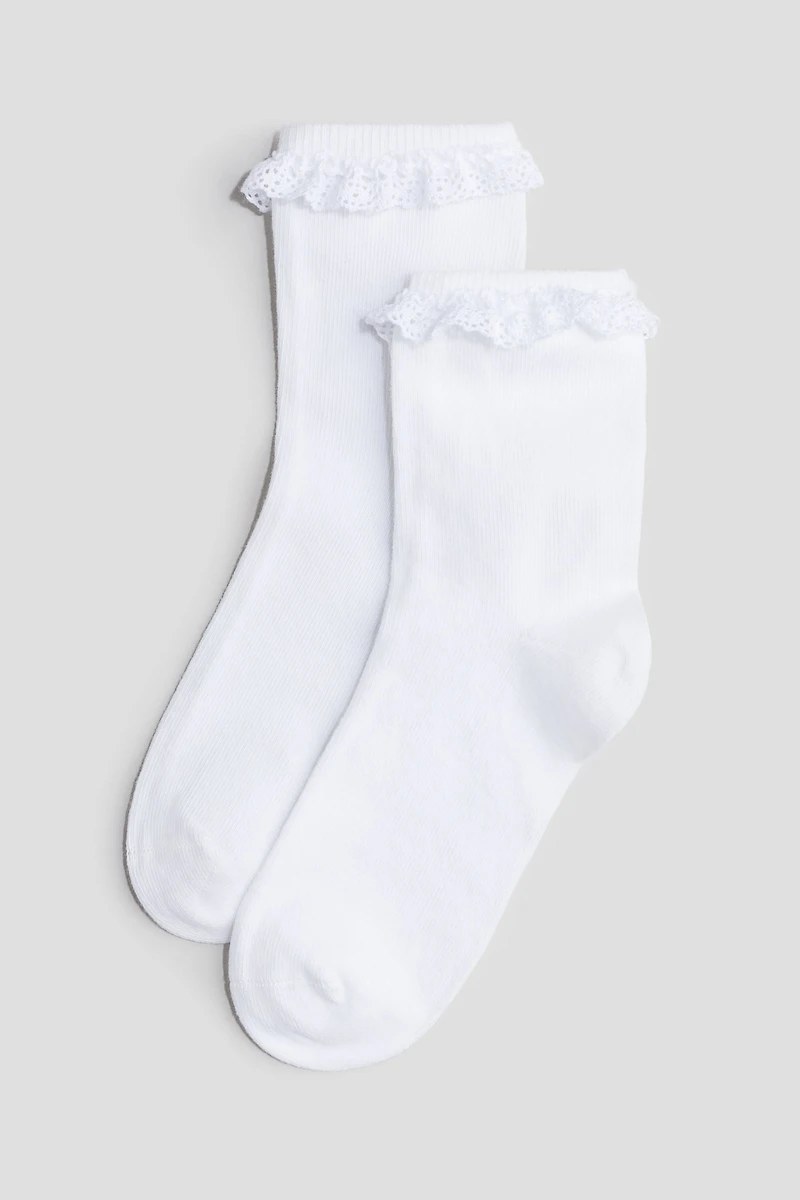 5-pack Ruffle-trimmed Socks