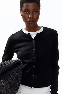 Fine-Knit Cardigan