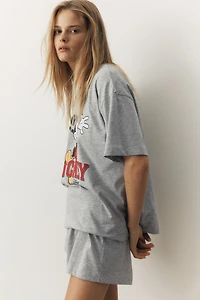 Printed Jersey Pajamas