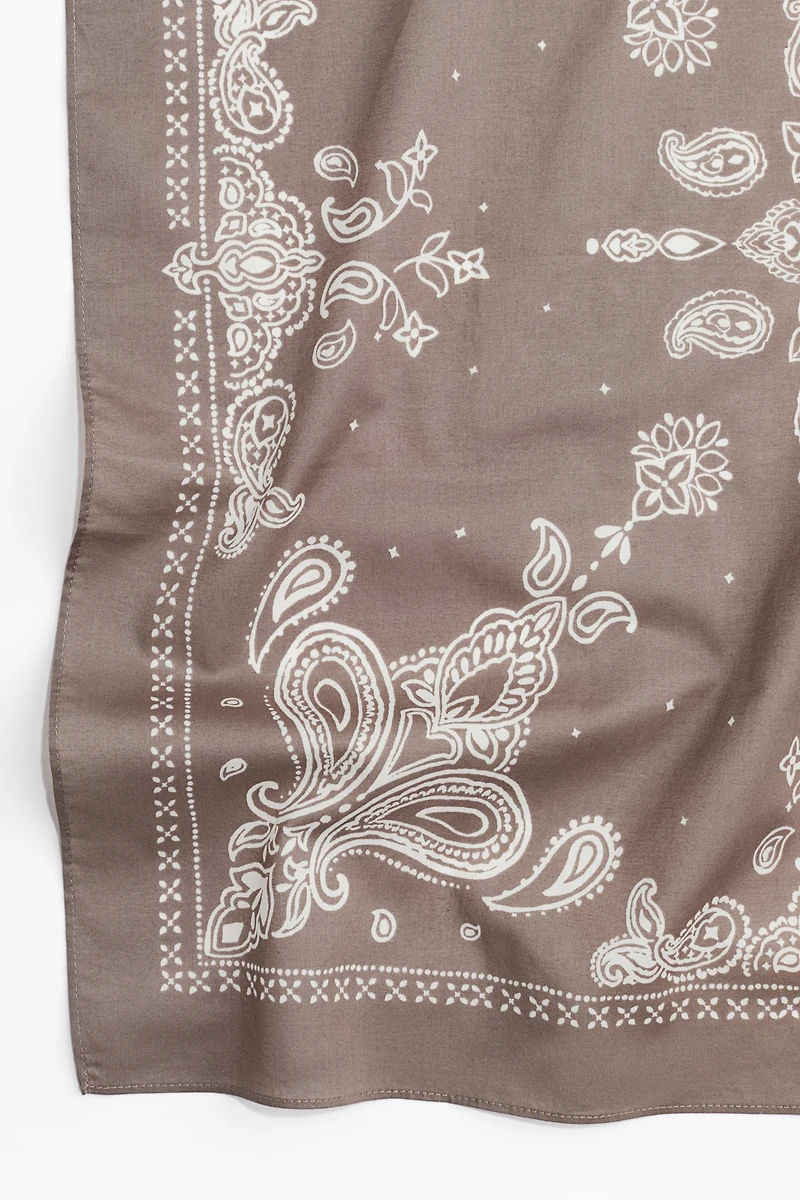 Patterned Cotton Scarf