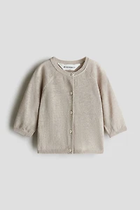 Fine-Knit Linen Cardigan