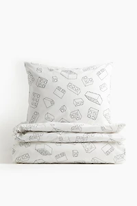 Enveloppe de couette en coton à motif