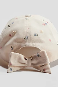 Casquette en coton avec boucle