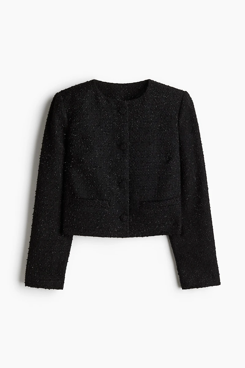 Bouclé-Weave Jacket