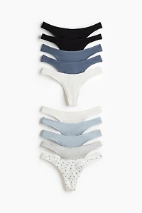 10-pack Cotton Thong Briefs