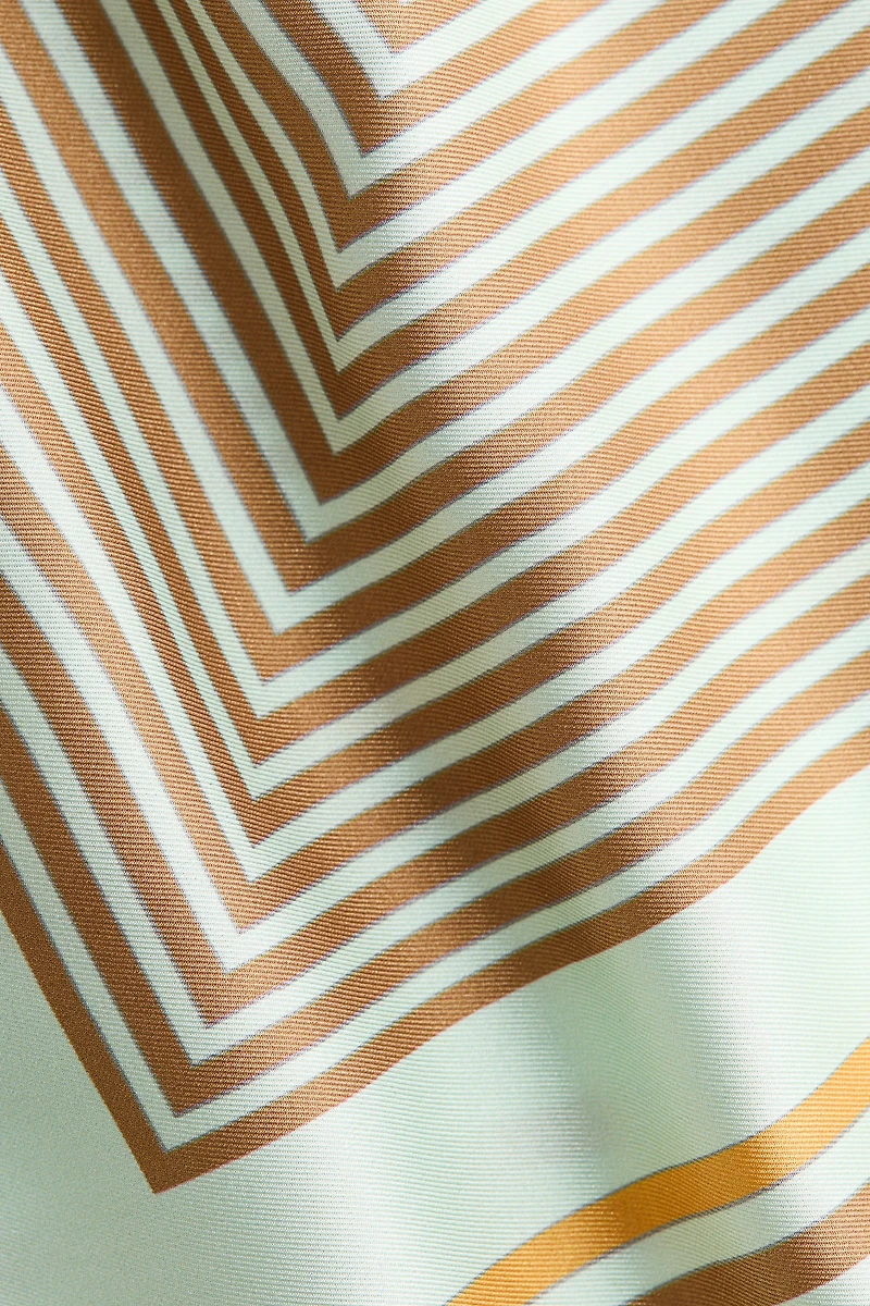 Scarf-Look One-Shoulder Top