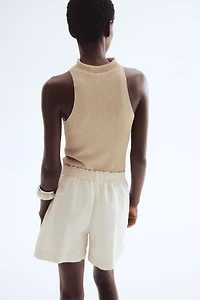 Linen-Blend Shorts