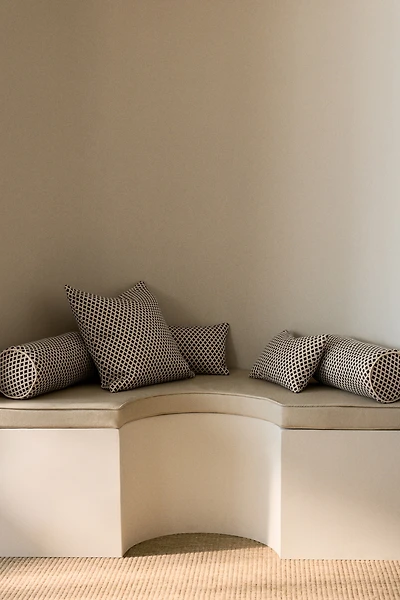 Jacquard-Weave Outdoor Bolster