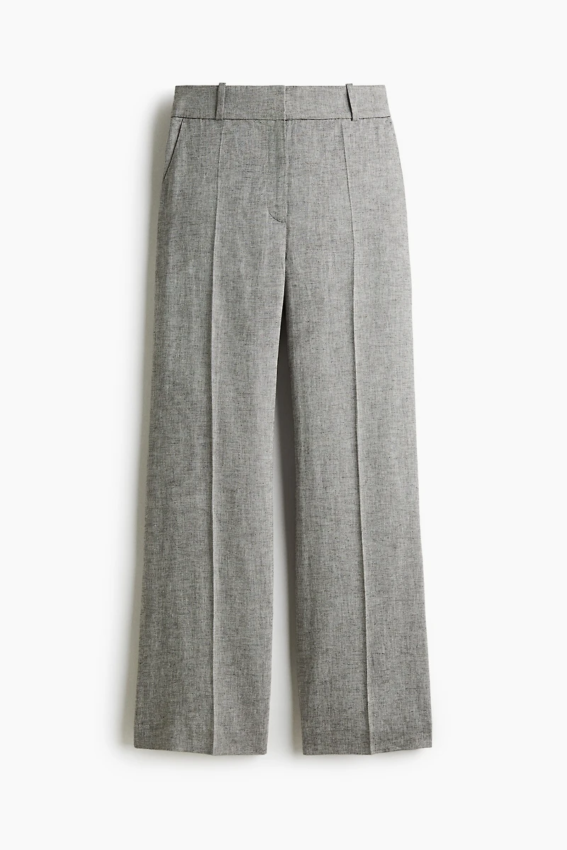 Dressy Linen-Blend Pants