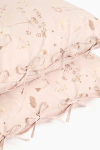Lot de 2 taies d'oreiller fleuries