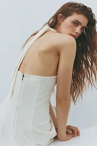 Denim Halterneck Dress