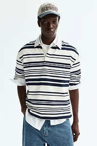 Loose-Fit Cotton Rugby Shirt