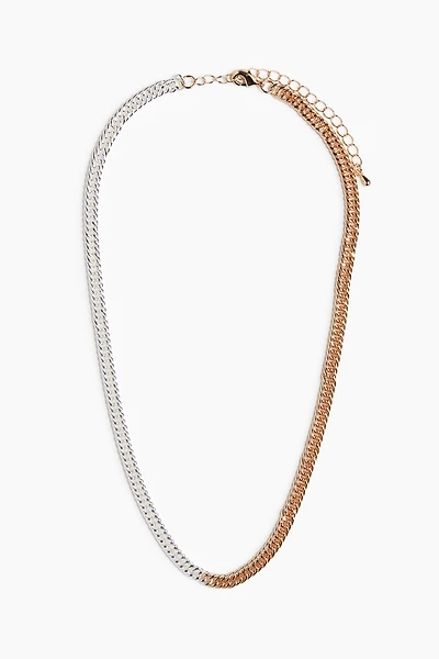 Two-Tone Chain Necklace