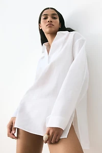 Ramie popover shirt
