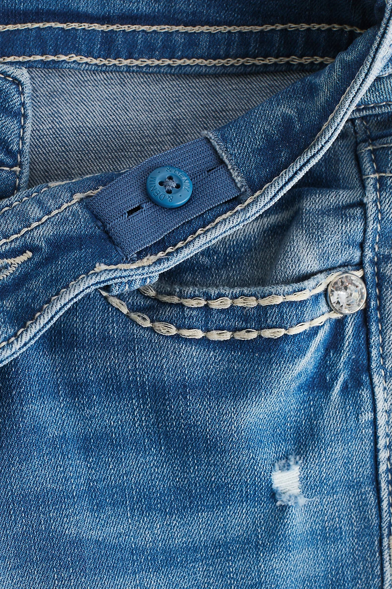 Skinny-Fit Bootcut Low Jeans