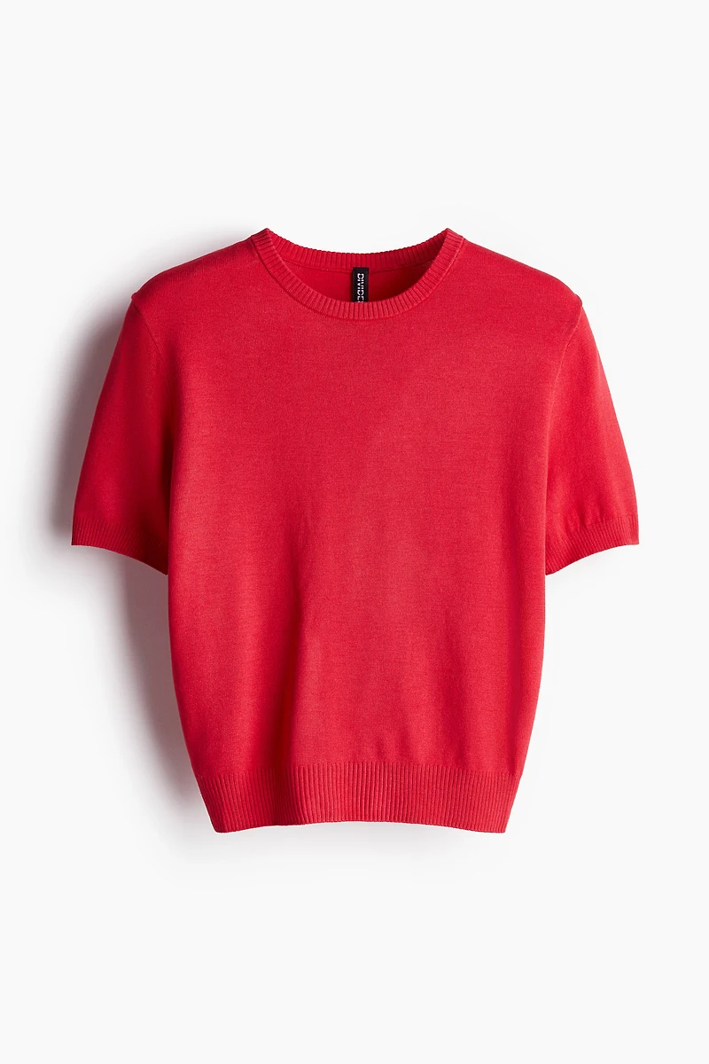 Fine-Knit T-Shirt