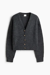 Rib-knit cardigan
