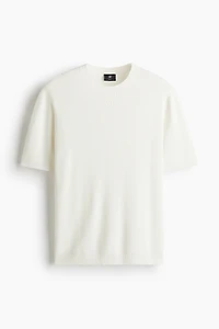 Slim-Fit Rib-Knit T-Shirt