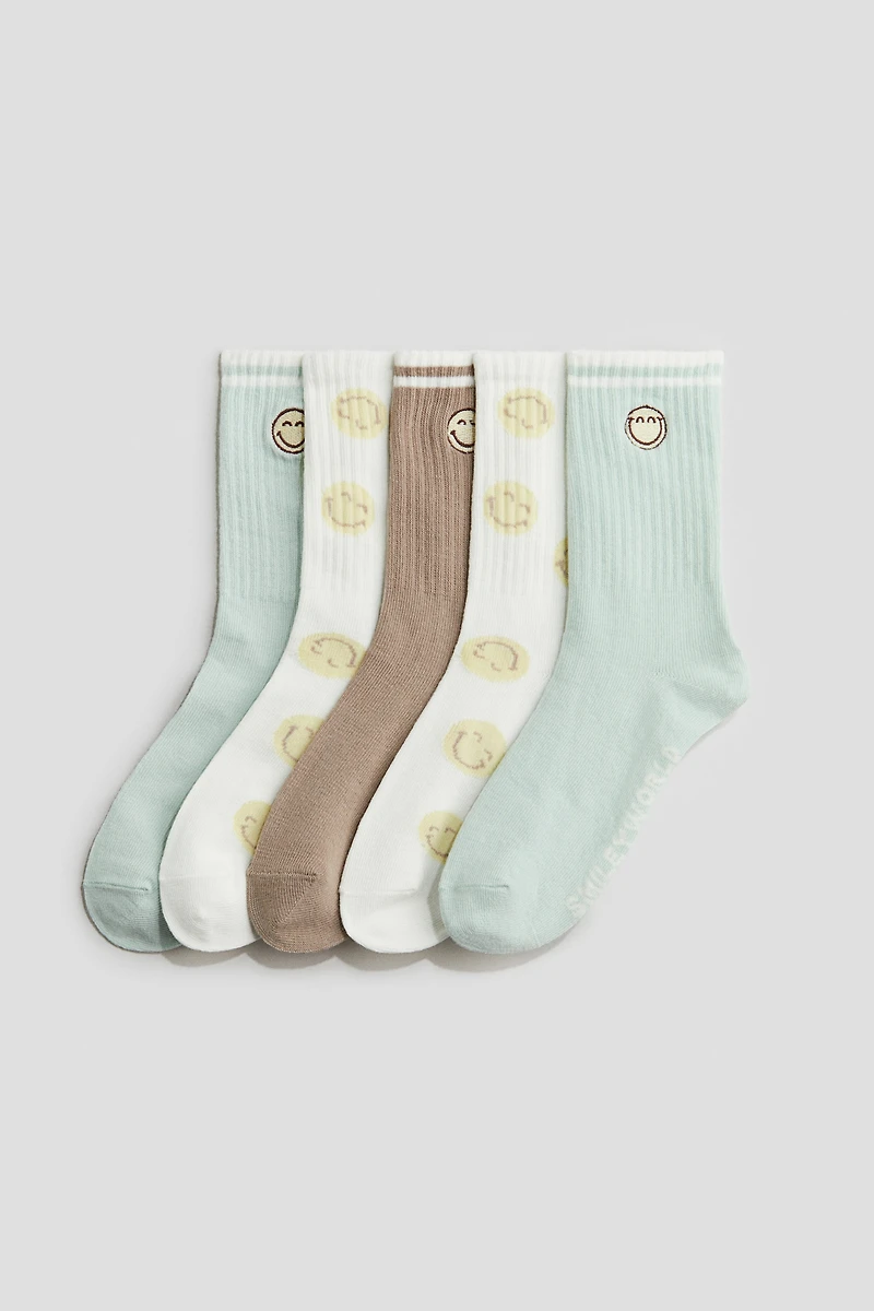 5-pack Motif-Detail Socks